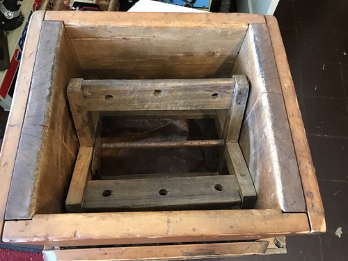 ANTIQUE WOOD HAND CRANK BUTTER CHURN 13