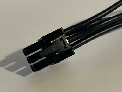 24in. (60.96cm.) Pcie 6Pin Male to 6pin Male Power Cable 16AWG gpu riser BLACK 