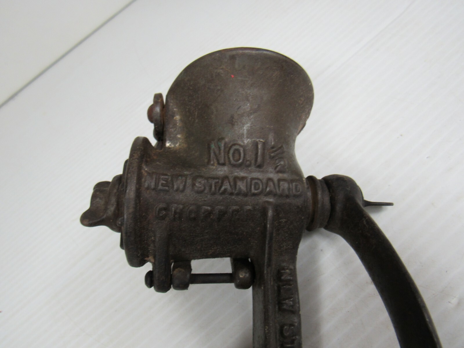 Vintage Metal Meat Grinder New Standard No 1 1/2  Mt Joy PA  L595K