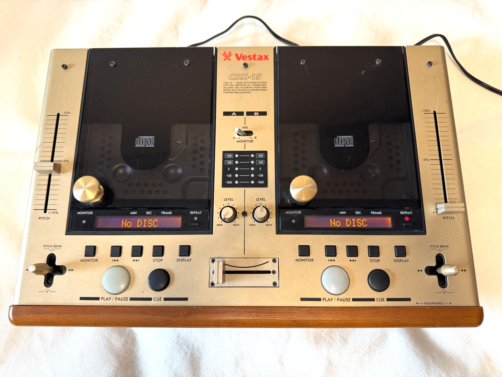 見事な創造力 For parts】Vestax eBay | AC100V Player CD Dual Mixer CDJ CDX-15 DJ機材