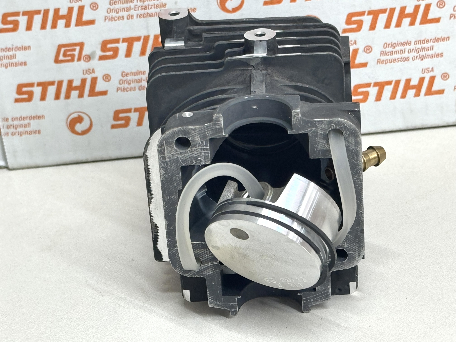 STIHL OEM CYLINDER AND PISTON KIT 4180 020 1205 FC110 FS110 R RX HT101 HL100 K - Picture 3 of 5