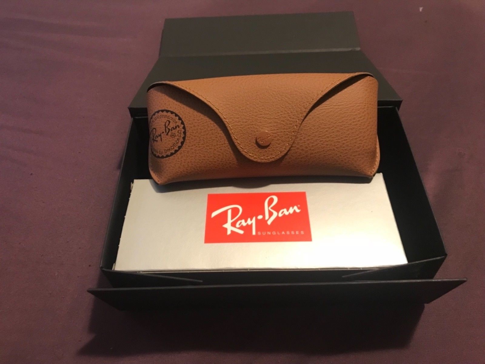New Ray-Ban Clubmaster Black Polarized Standard Size