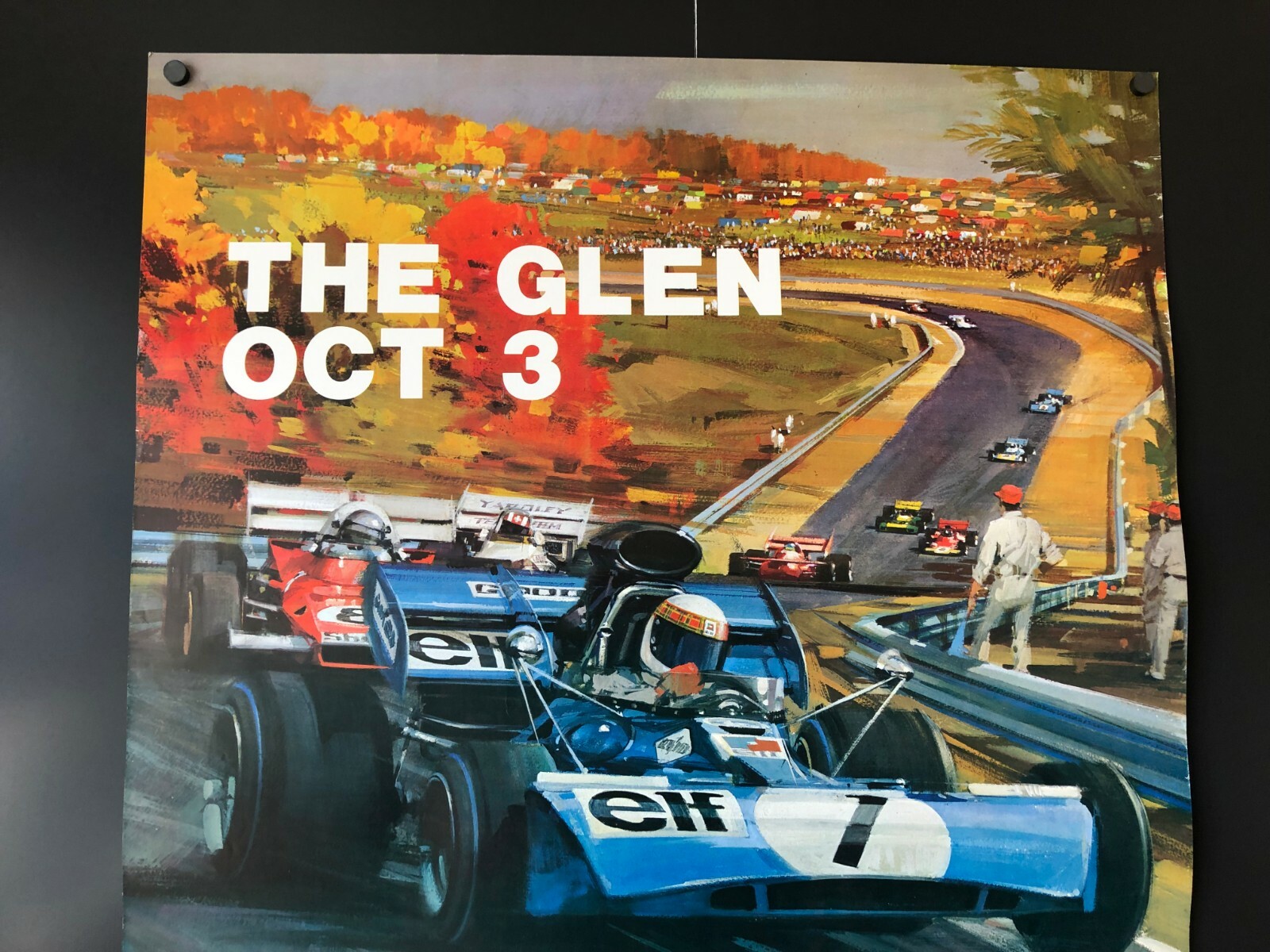 Watkins Glen Grand Prix of the US (Oct 3, 1972) - Original Poster 22 x 28 NM