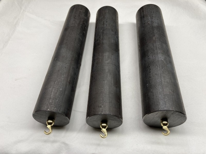 Grandfather Clock Weight Insert Set of 3 with Hooks eBay