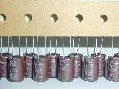 300pcs 500V 3.3uF 500V KOSHIN KLH 8x12mm Low Z Long Life Capacitor
