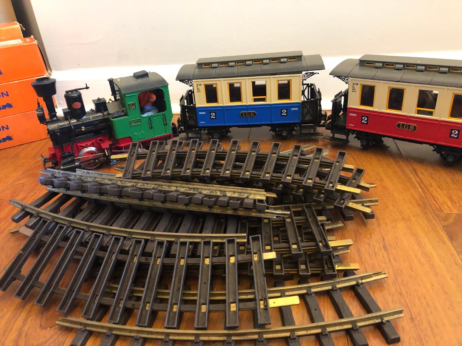 LGB Steam Passenger Set Lot Includes Track