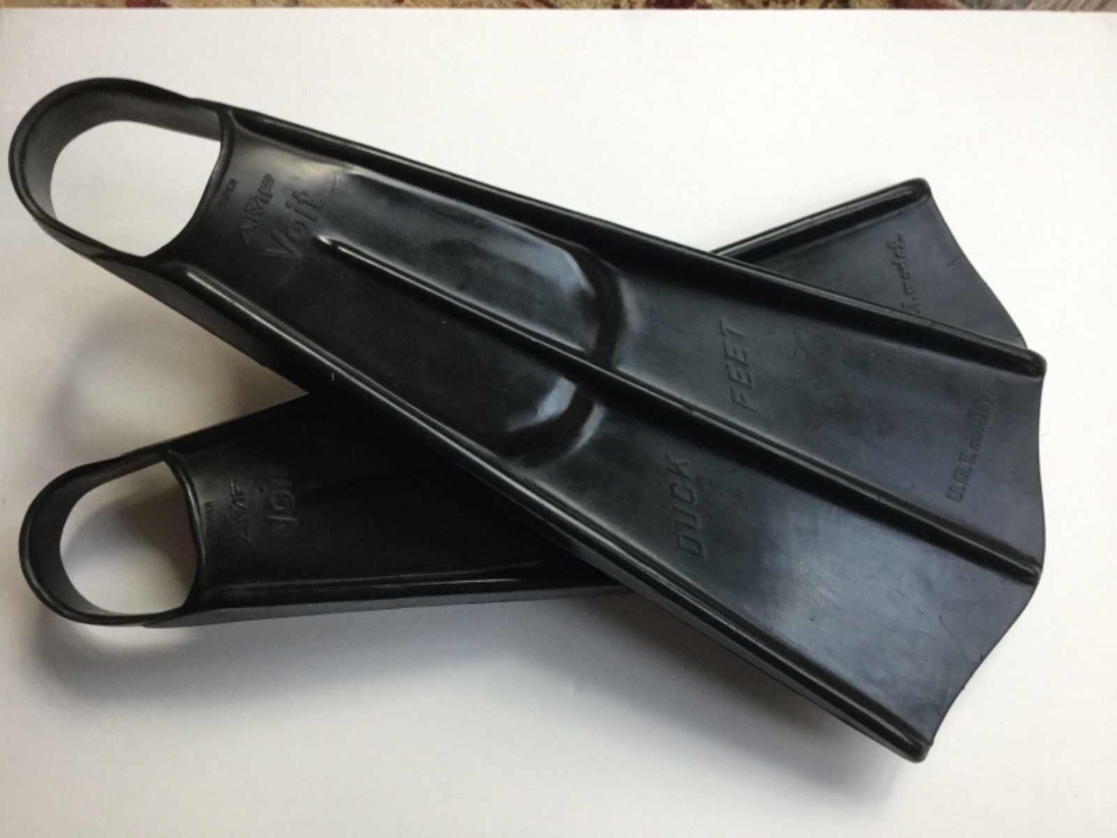 Vintage Voit Duck Feet fins.  U.D.T. Model