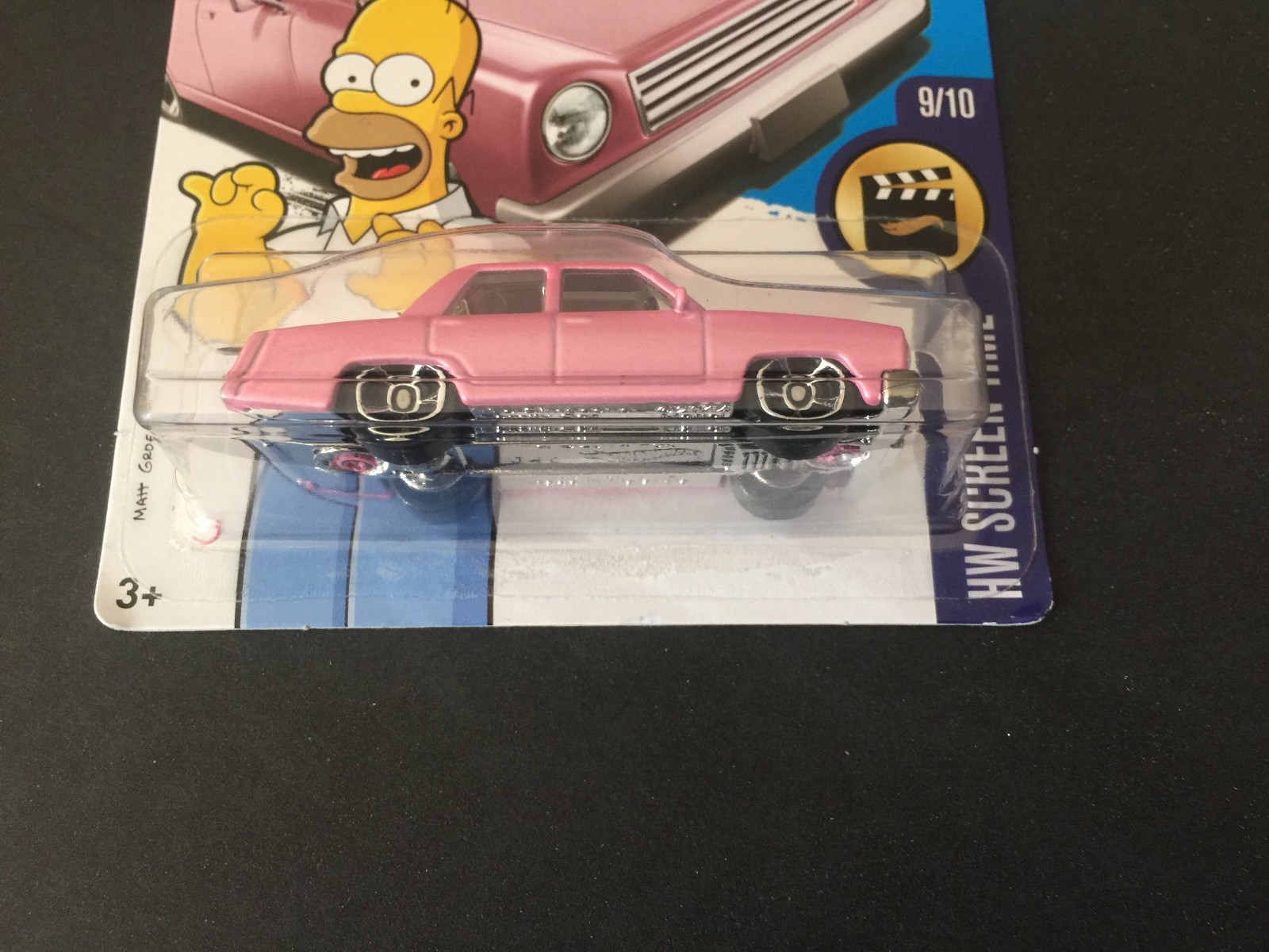 2016 Hot Wheels The Simpsons Family Car Error 1/1 No Name on Card RARE