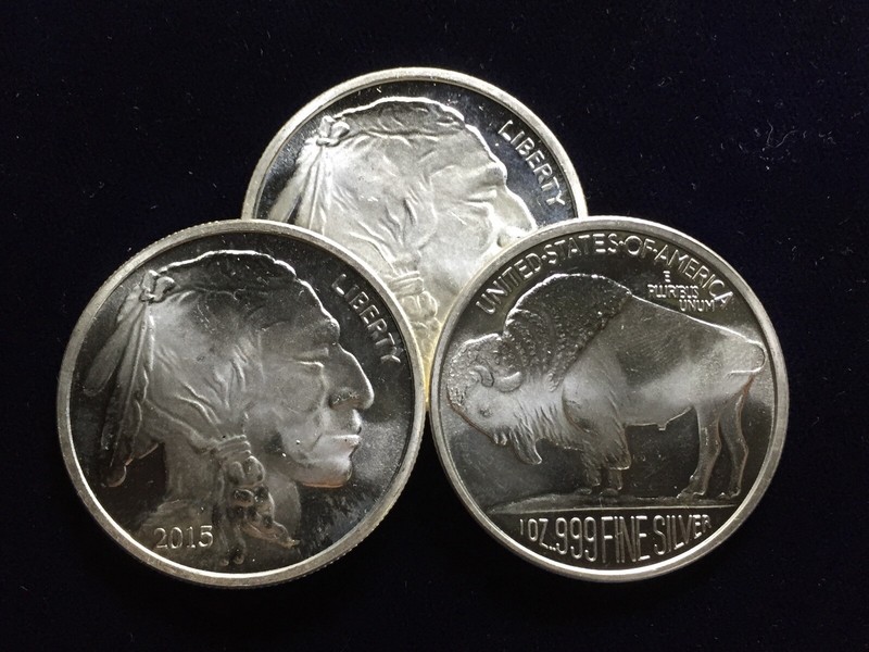 Liberty Indian Head Buffalo 2015 Silver 1 troy oz .999 Fine Silver