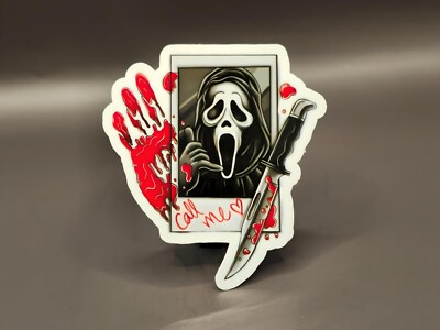 Scream Ghostface Mask What's Your Favorite Scary Movie Horror Decal Sticker