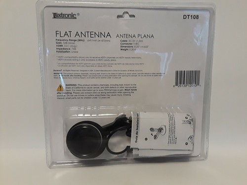 Digital Indoor VHF UHF Ultra Thin Flat TV Antenna 1080p for HDTV DTV HD Ready