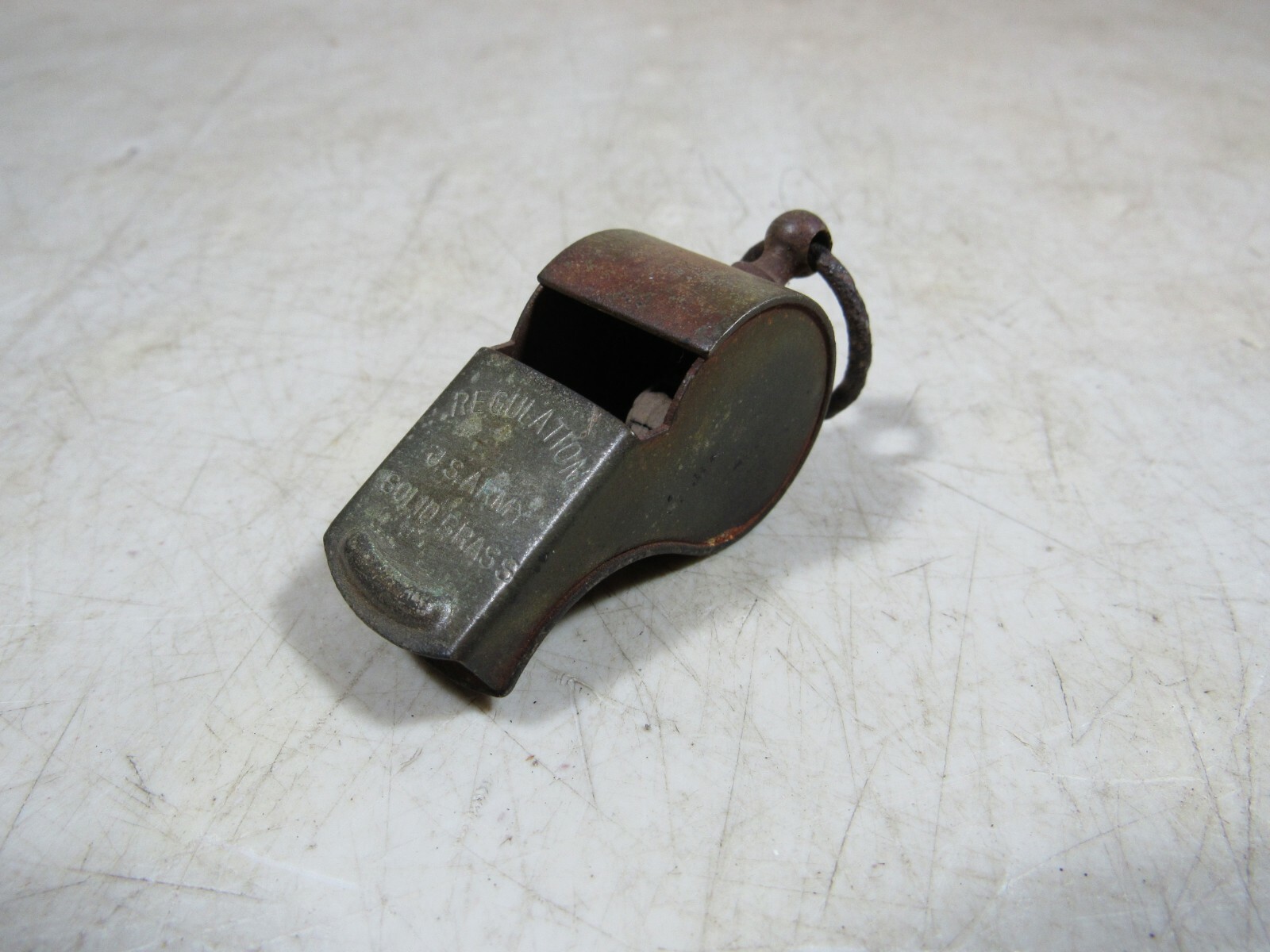 実物ヴィンテージ US ARMY REGULATION ホイッスル USED Vintage Original Regulation U.S. Army Solid Brass Whistle | eBay