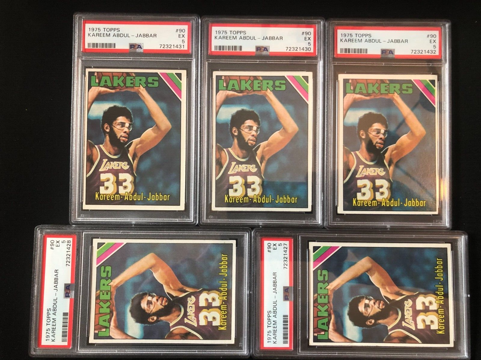 その他 NBA 1975 Kareem Abdul Jabbar PSA7 1975 Topps Kareem Abdul-Jabbar #90 PSA 7 - Triple Double