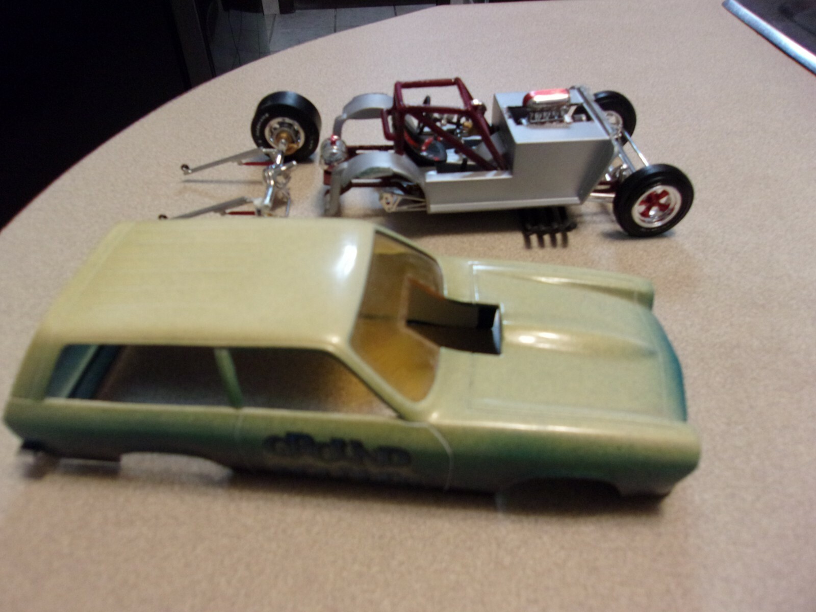 Vintage Chevy Vega Drag Car model car kits 1/25" Ground Pounder "Parts