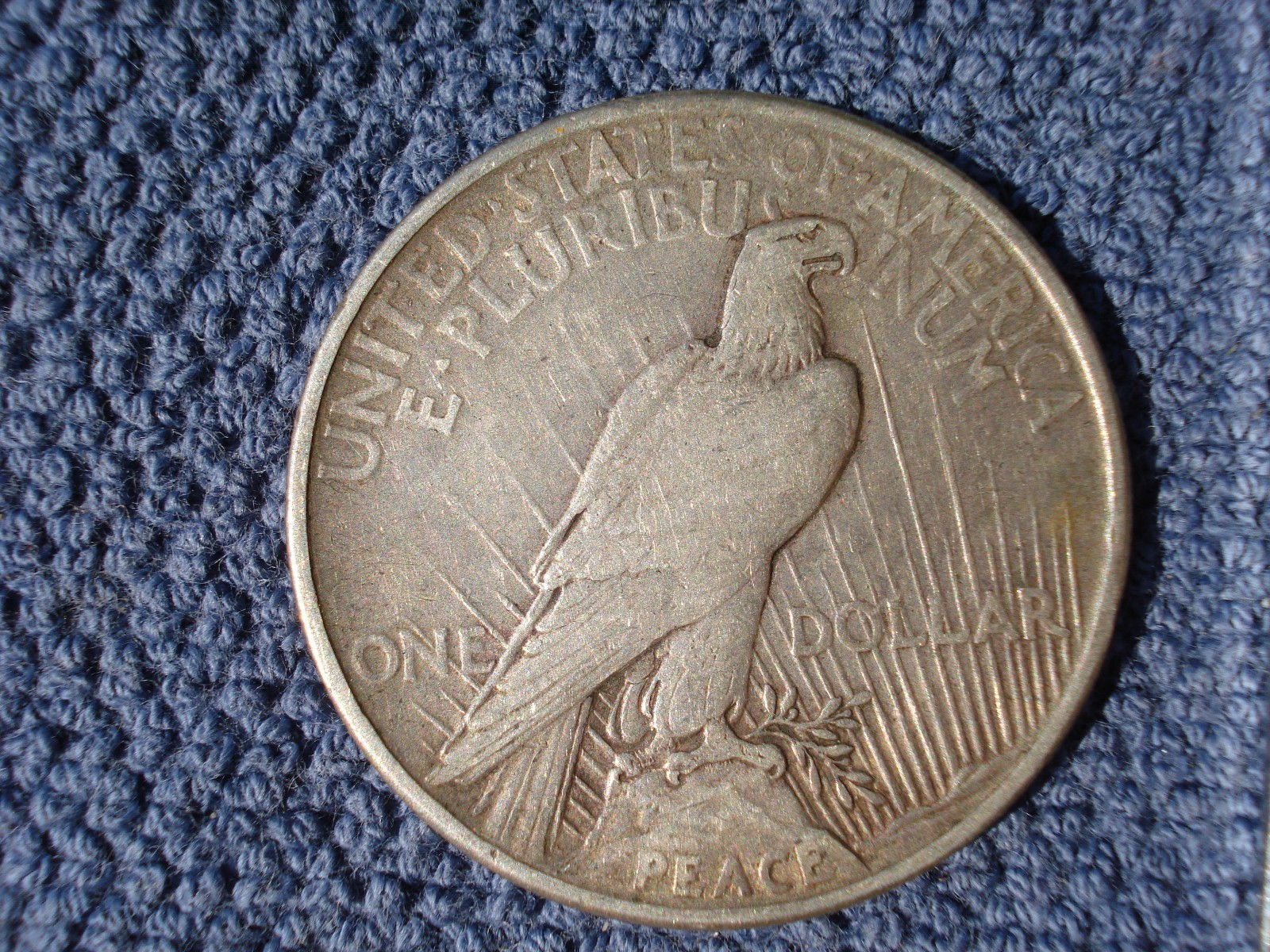 1921 SILVER  PEACE DOLLAR  + 1976 S SILVER EISENHOWER PROOF 69 CAMEO