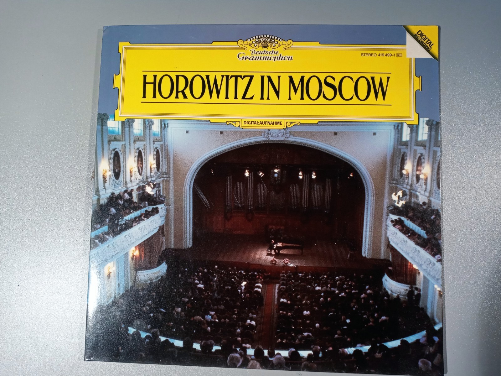Horowitz In Moscow LP Digitally Recorded Deutsche Grammophon