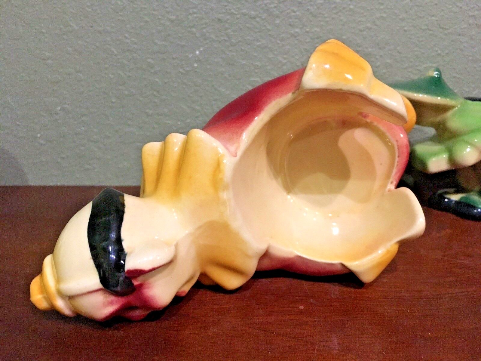 (Pair) Shawnee Pottery Planters - Jo Jo the Clown #619 & 'Coolie with Cart' #539