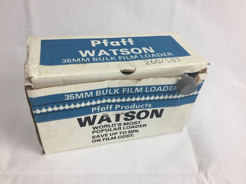 Vintage Watson Mod No 100 Bulk 35mm Film Loader Original Instruction Manual Box