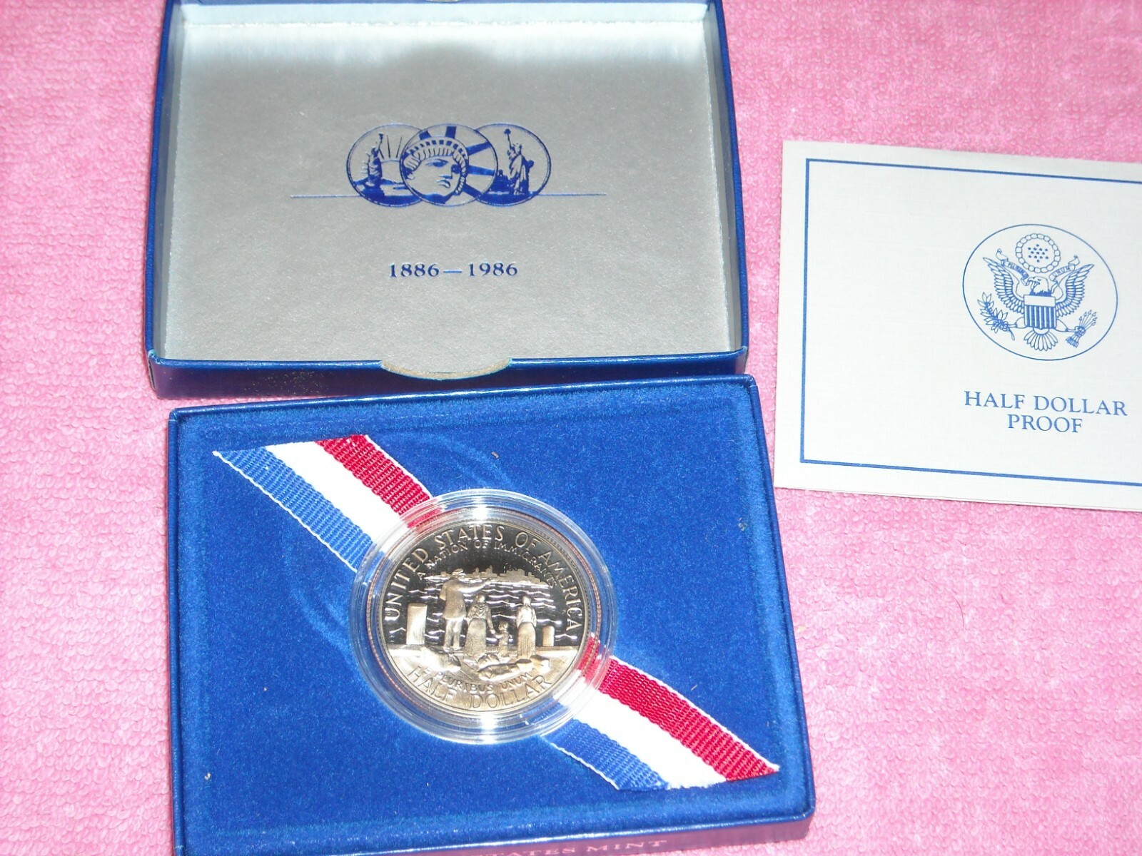 U.S. Half Dollar Coin 1986 Proof Statue of Liberty Commemorative 100th Birthday