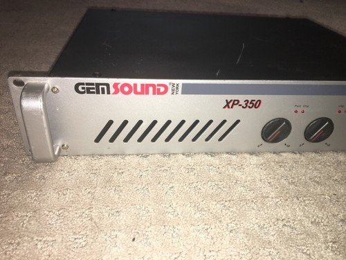 GemSound XP 350 Stereo Power Amplifier Rack Mountable. Tested. Works Great