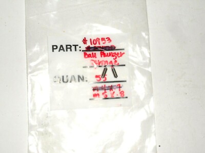 BP10953) 2pcs. Jergens, S.S., Spring Ball Plunger, M5 x .8, HF, Slot Drive