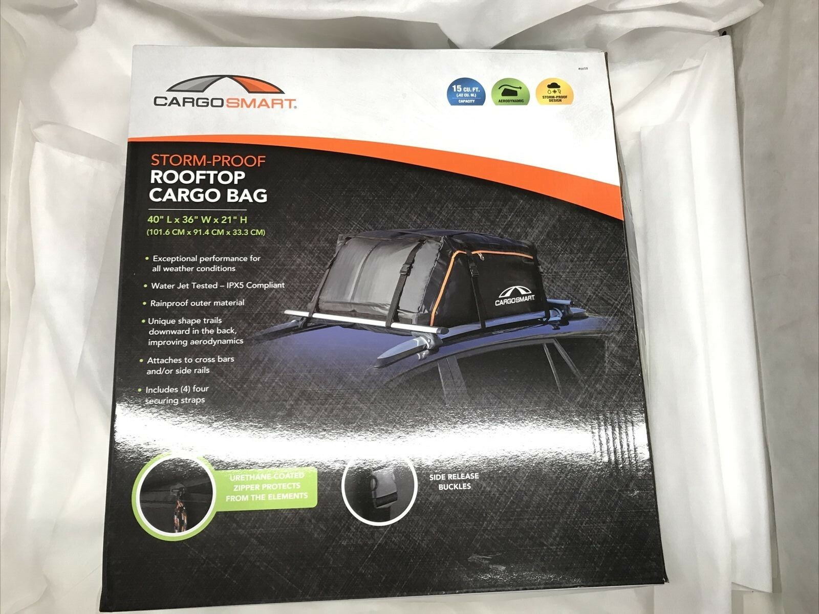 Rooftop Cargo Bag Waterproof 15cu.ft. 6658 NEW CargoSmart