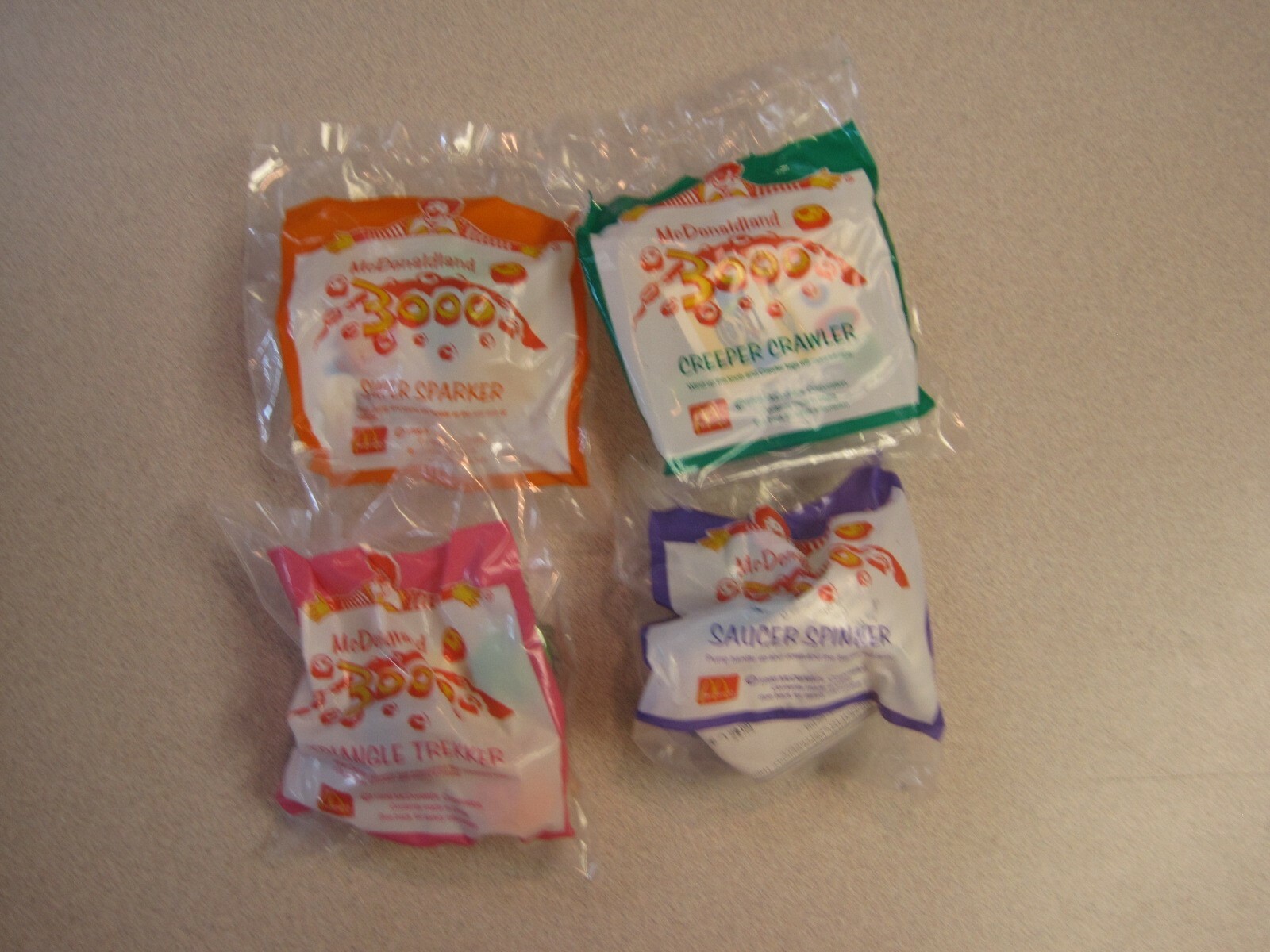 McDonalds 1997 (1996) McDonaldland Space 3000, Complete Set