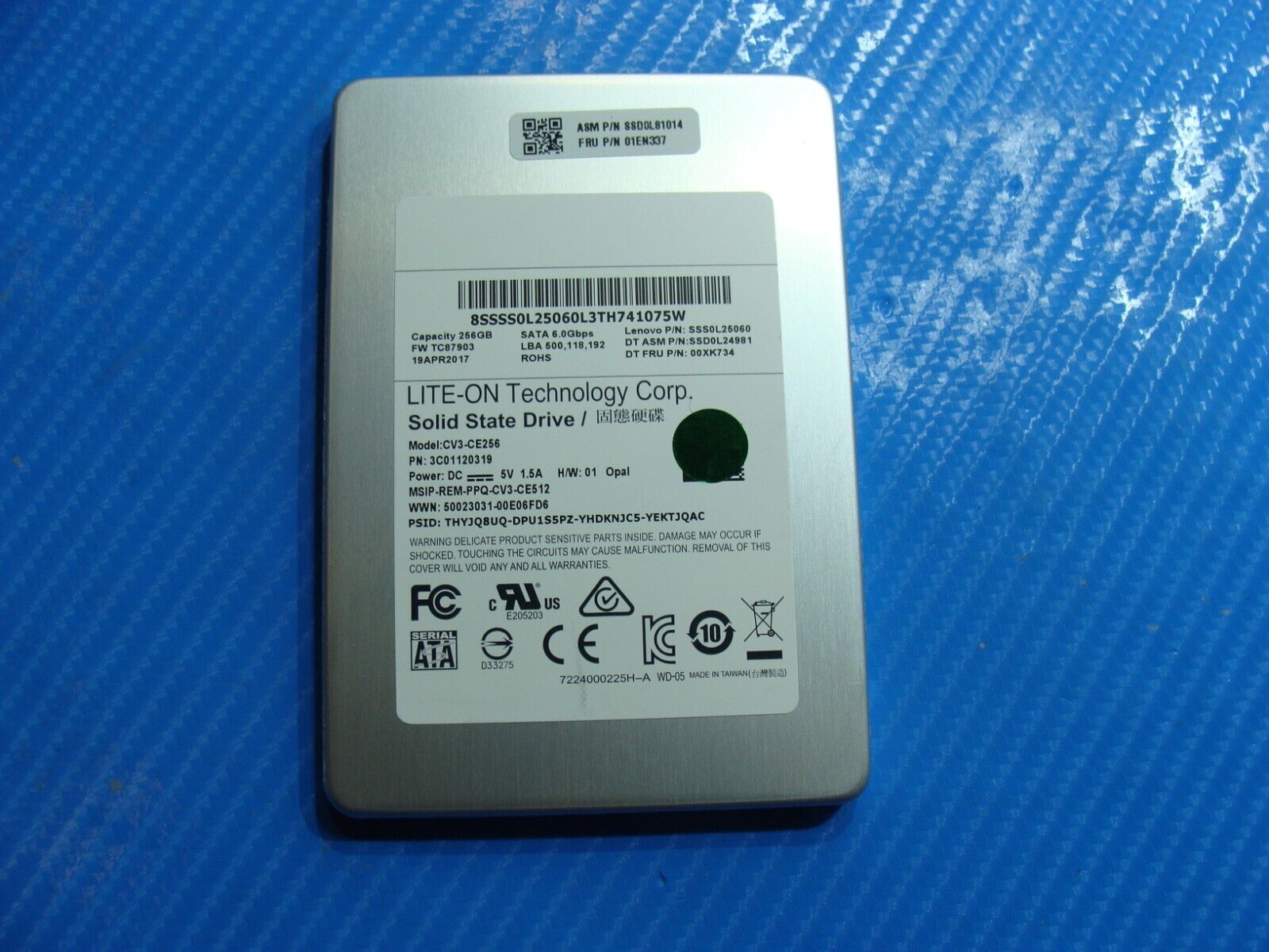 Lenovo ThinkPad X260 Lite-on 256Gb Sata 2.5 Lenovo ThinkPad X260 Lite-on 256Gb Sata 2.5