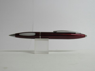 TERZETTI "SPIRE" Metal Large Heavy Click Top Ballpoint Pen RED/CT+ pouch