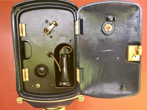 Antique Gamewell Police Call Box And Pedestal From Bloomfield, N. J. 1925