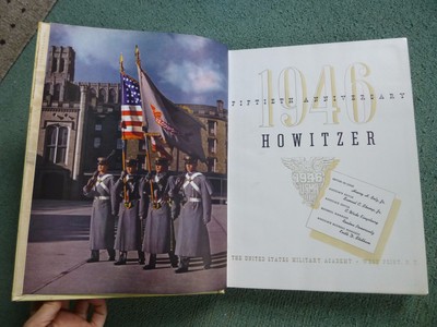 Vintage 1946 Howitzer 50th Anniversary USMA Yearbook Military