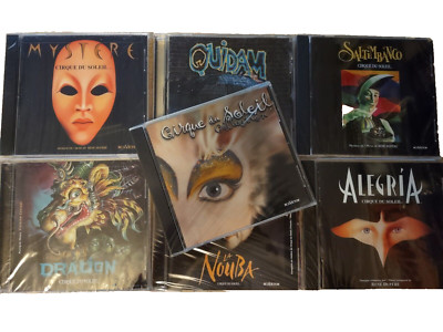 Cirque Du Soleil 7CD Lot; Quidam,Dralion,Mystere,Alegria,Nouba,Saltimbanco,Colle