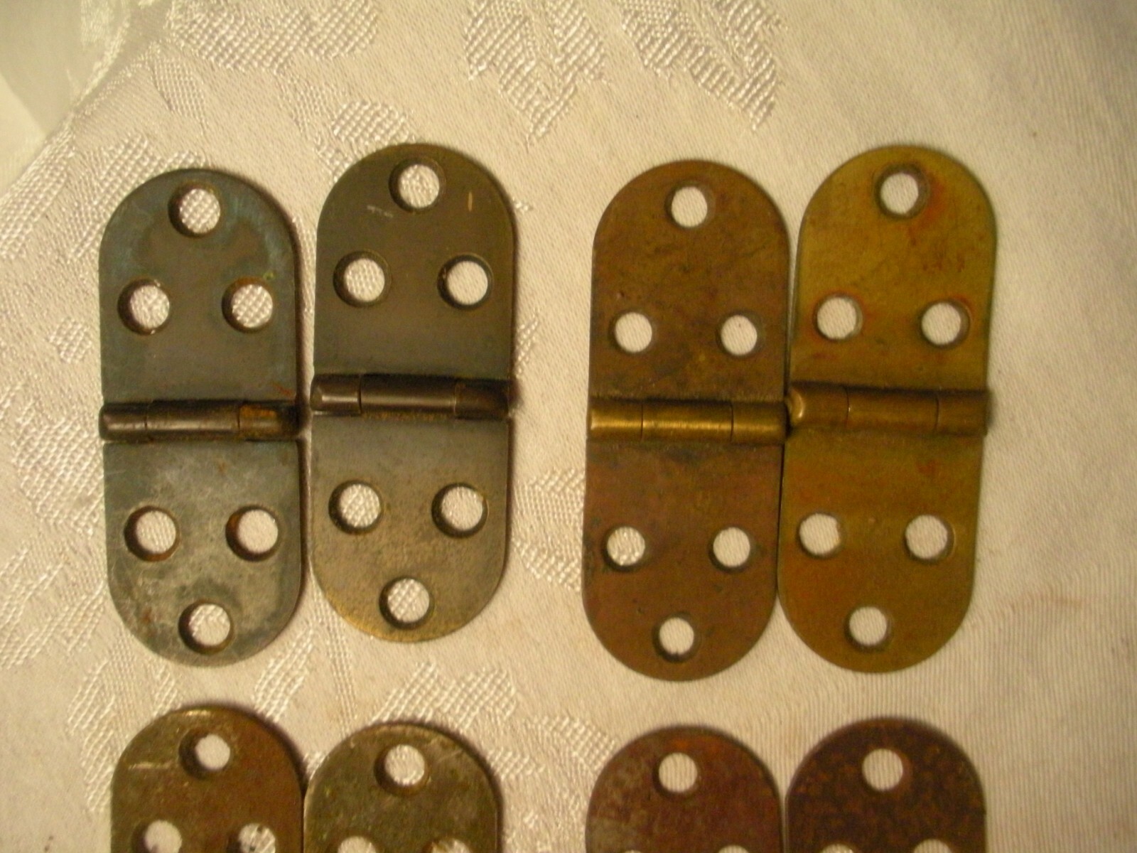 Vintage Singer White Other treadle sewing machine hinges pair
