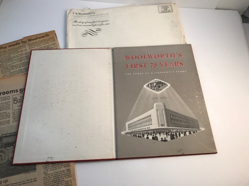 FW WOOLWORTH 75TH Anniv 1879-1954 Book 1ST VARIETY 5 & 10 STORE Plus 1979 News