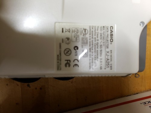 Lot of 3 Casio projectors For Parts or Repair,remotes,cords see pics