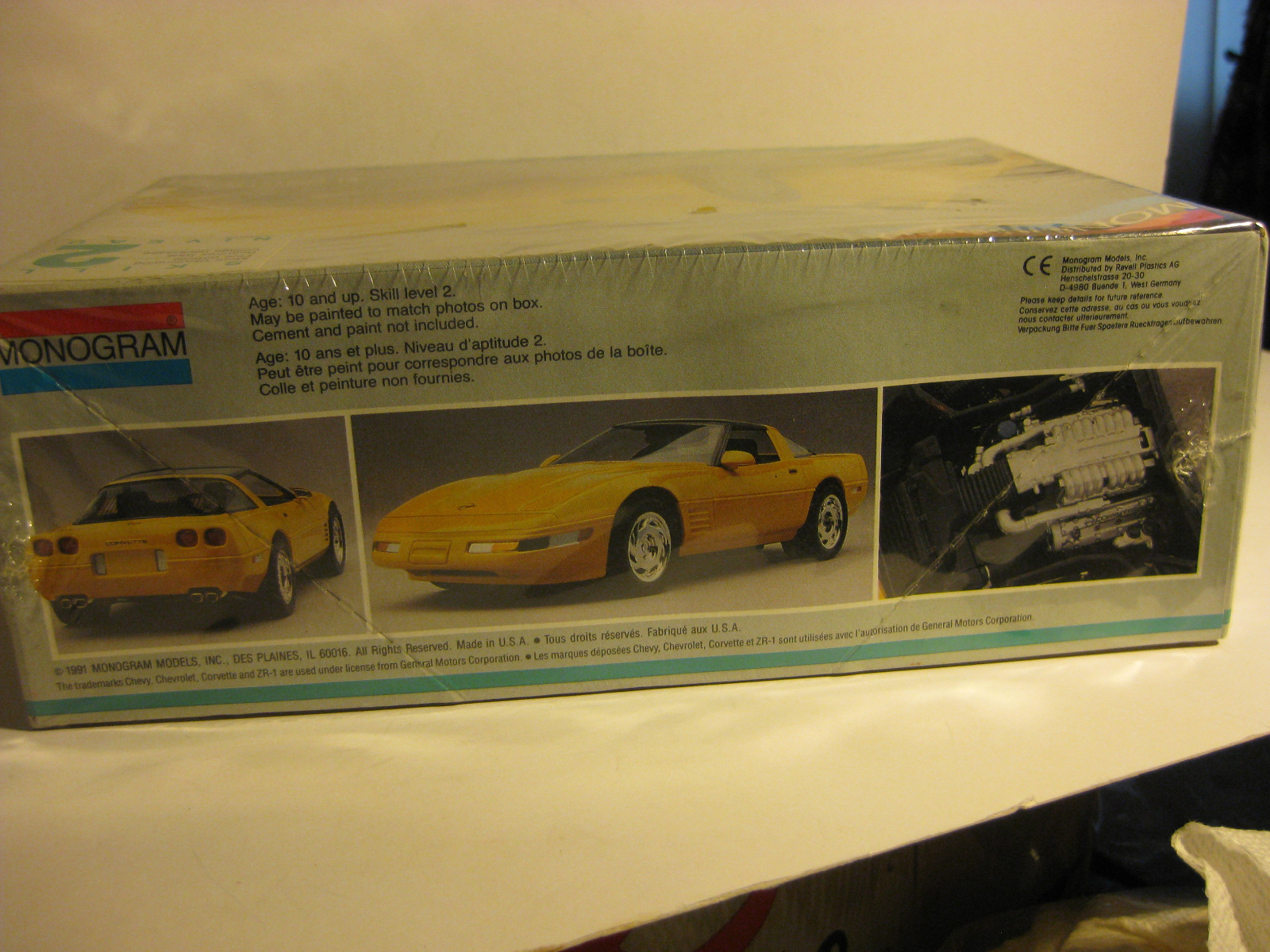 Monogram 1991 Corvette ZR1 1/24 skill level 2 Factory Sealed