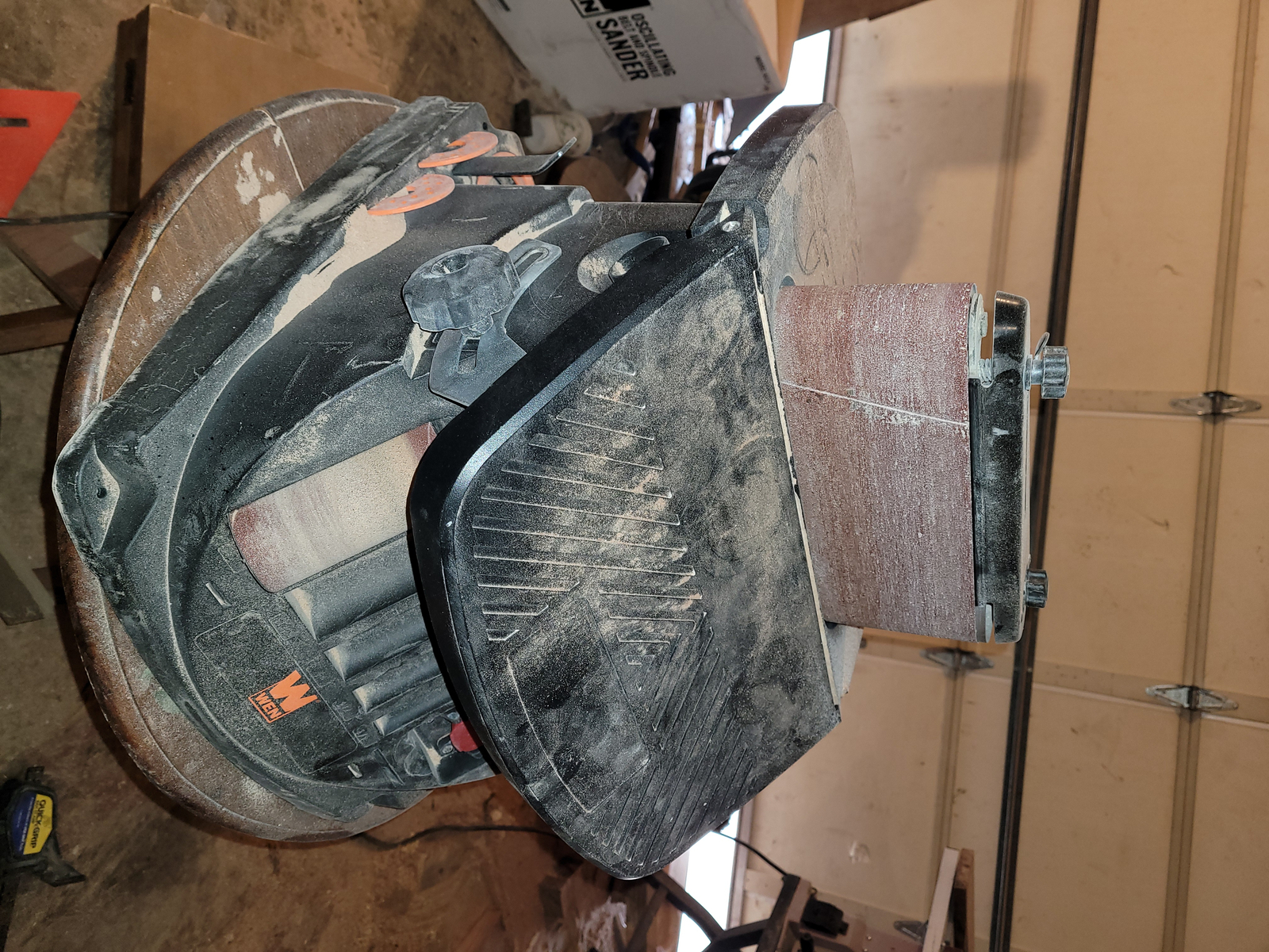 Oscillating Belt and Spindle Sander Sand Arcs Curves Contours Faces