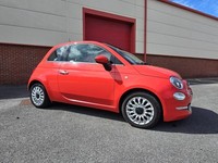 2018 Fiat 500 1.2 Lounge Euro 6 (s/s) 3dr HATCHBACK Petrol Manual