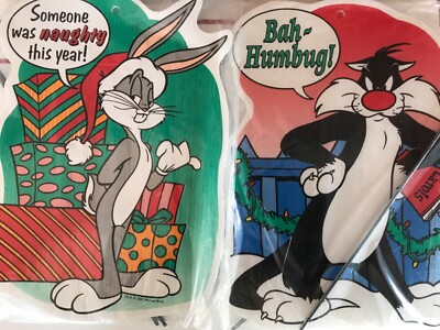 Luney Tunes 1997 Christmas Mini Yard Decorations Bugs Sylvester Tweety Daffy