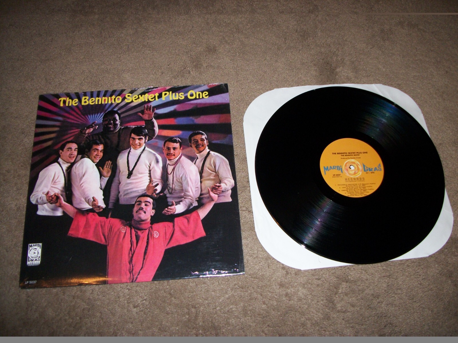 The Bennito Sextet Plus One LP - MardiGras LP 5037 - EX