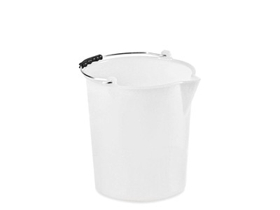 Bucket Polythene Stef With Edge 202.9oz White Stefanplast