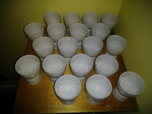 Lot Of 19 Dual Sided Egg Cups