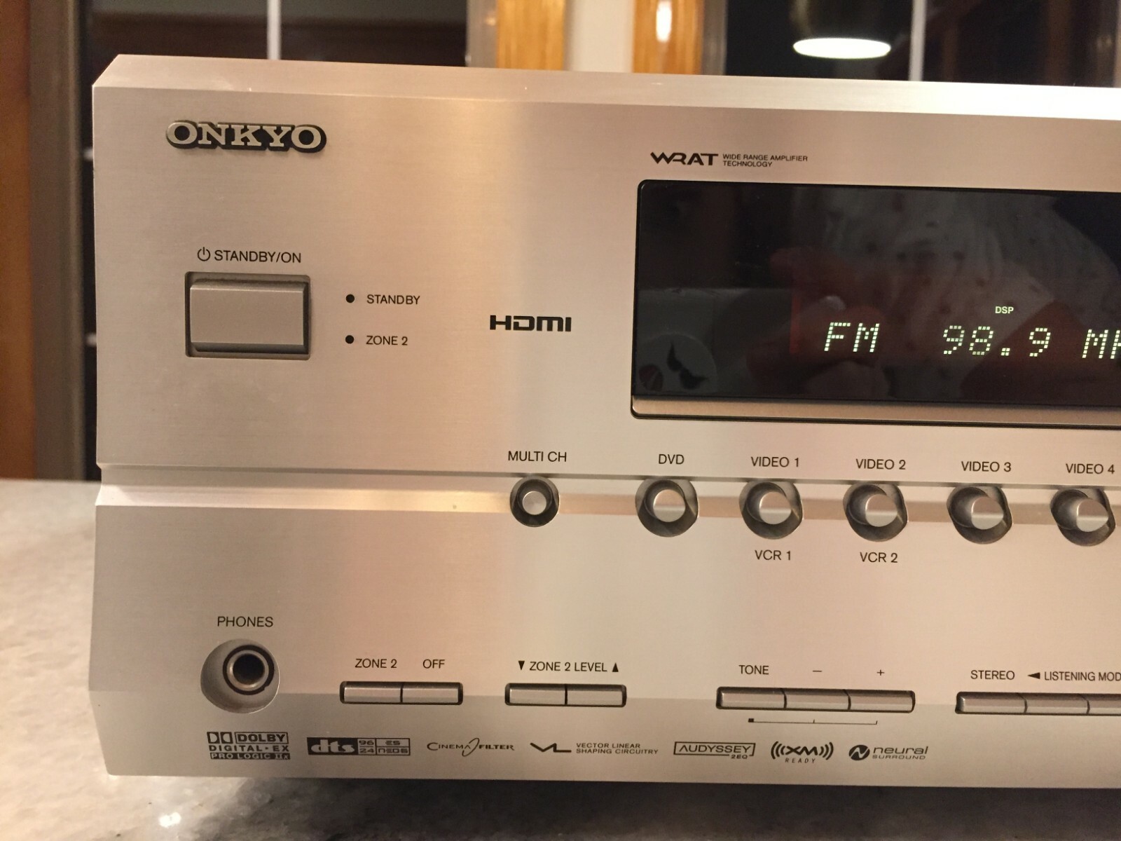 Onkyo 7.1 Surround Sound Stereo Receiver TX-SR604 110 Watts Per/Chan HDMI TESTED