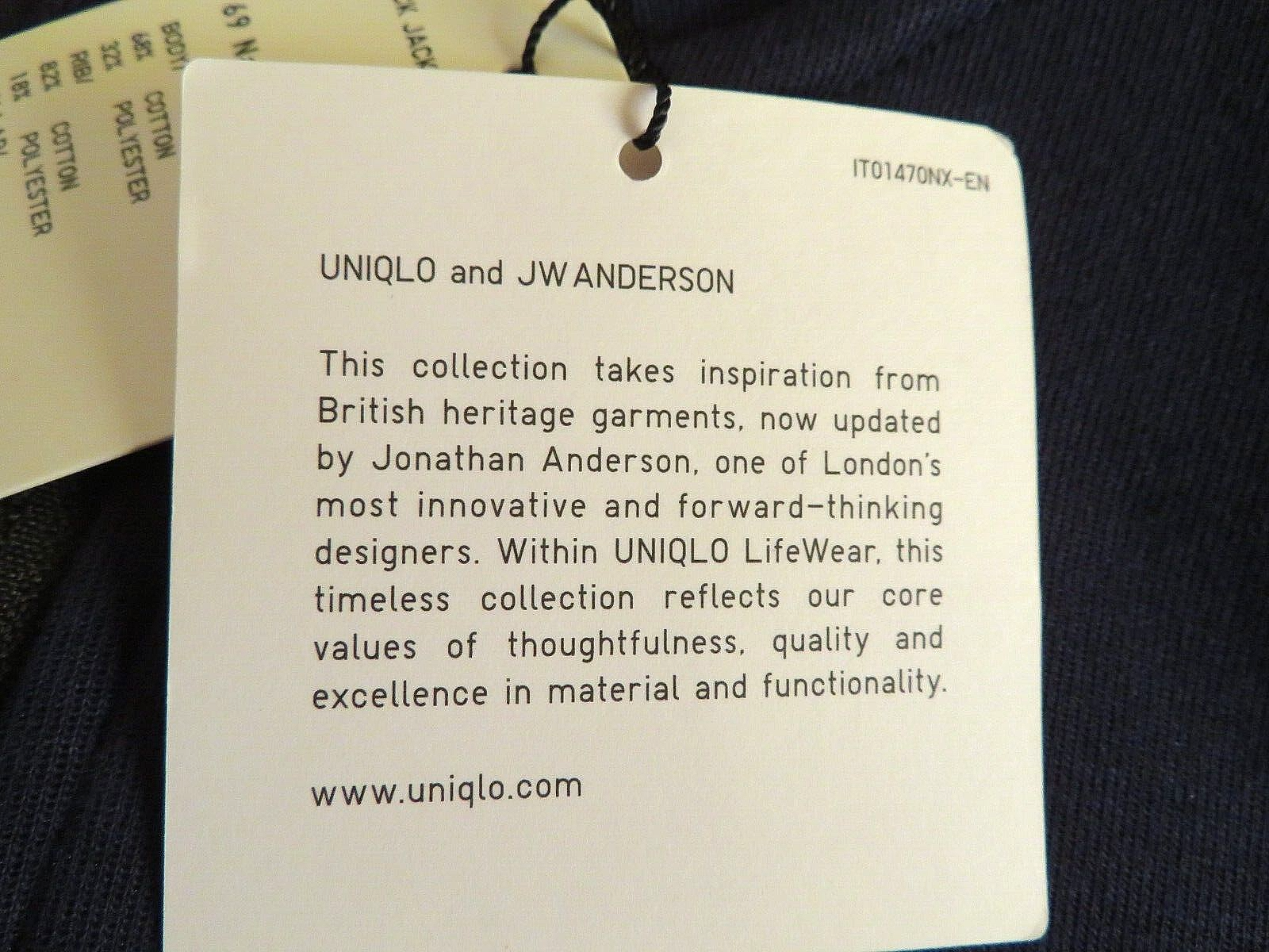 JW Anderson Uniqlo Men Track Jacket Navy