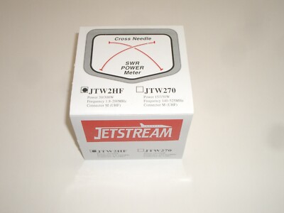 JETSTREAM JTWHF 1.8-200MHz 30/300W HF / VHF CROSS NEEDLE SWR POWER WATT METER