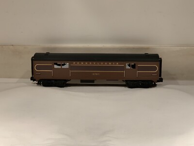MTH RAILKING PENNSYLVANIA BAGGAGE STREAMLINED PASSENGER CAR! PRR O-27 0/27