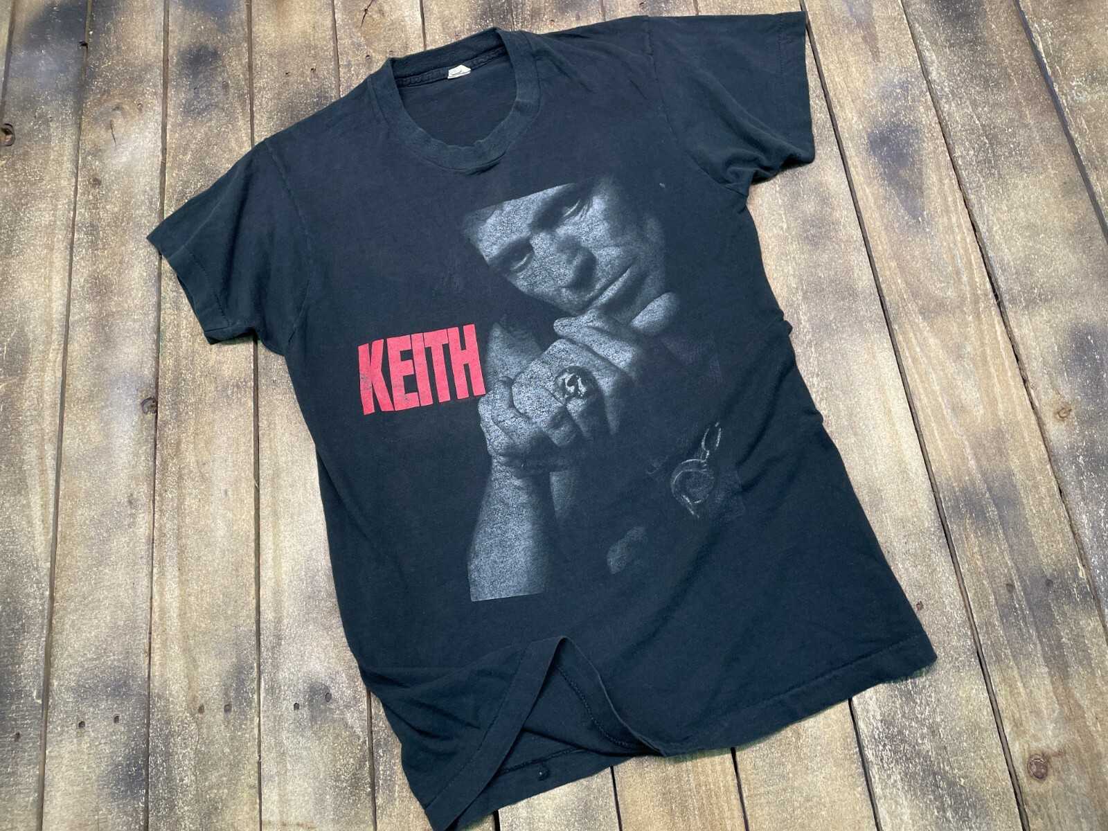 M * vtg 80s 1988 KEITH RICHARDS x-pensive winos tour t shirt *the rolling stones M * vtg 80s 1988 KEITH RICHARDS x-pensive winos tour t shirt *the rolling stones