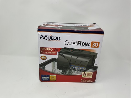 Aqueon Quietflow LED Pro Aquarium Power Filter 30 for Up to 