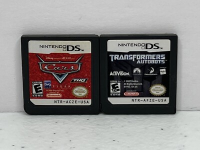 Transformers Autobots & Cars Nintendo DS CARTRIDGES ONLY Tested Ships Fast