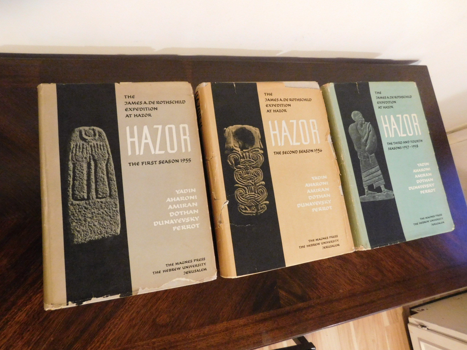 Expedition at HAZOR 1955-1958 (4 seasons in 3 volumes) Yadin, Aharoni, Amiran, P